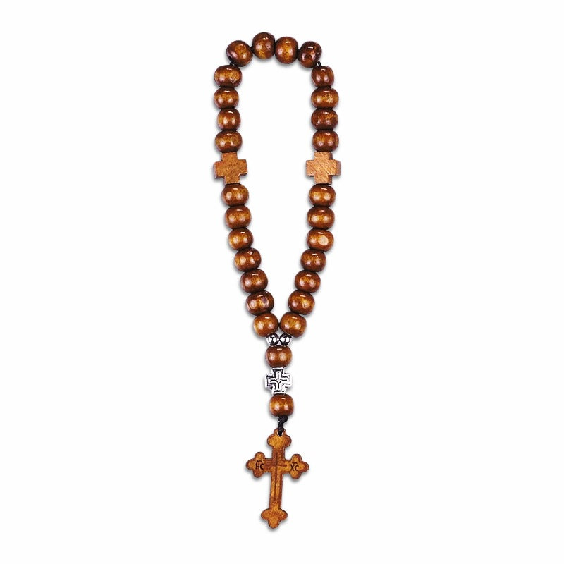 Wholesale Handmade Tassel Prayer Wooden Prayer Bead Bracelet